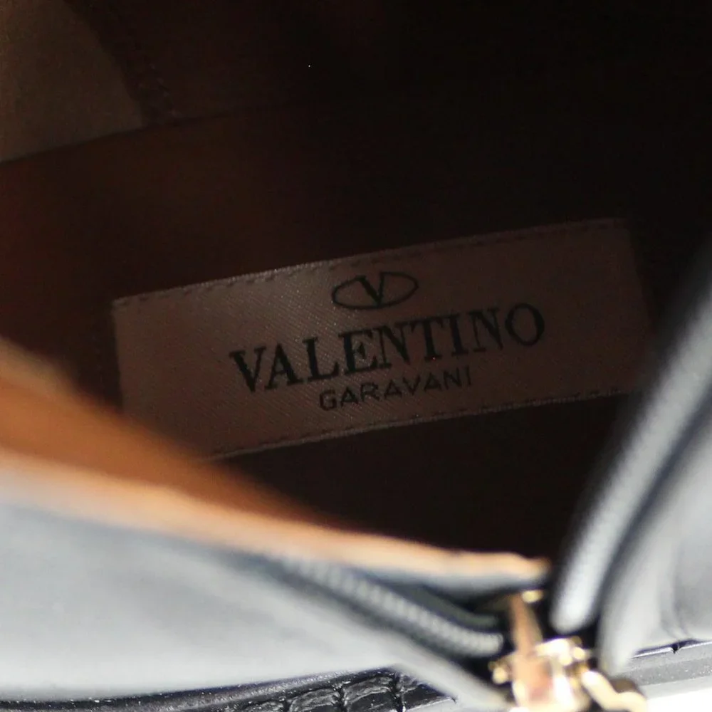 NEW Valentino Garavani RUNWAY Over the Knee Leather Boots, Black, EU 37